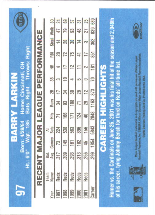 2002 Donruss Originals Baseball "Main Set" Cards #1 to #423 - Picture 75 of 323
