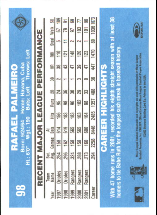 2002 Donruss Originals Baseball "Main Set" Cards #1 to #423 - Picture 77 of 323