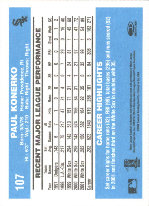 2002 Donruss Originals Baseball "Main Set" Cards #1 to #423 - Picture 83 of 323