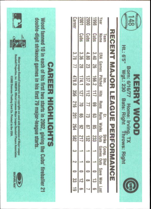 2002 Donruss Originals Baseball "Main Set" Cards #1 to #423 - Picture 117 of 323