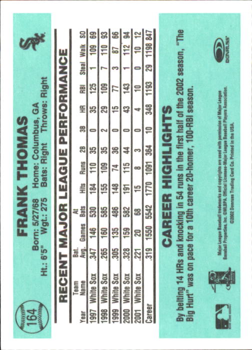 2002 Donruss Originals Baseball "Main Set" Cards #1 to #423 - Picture 131 of 323