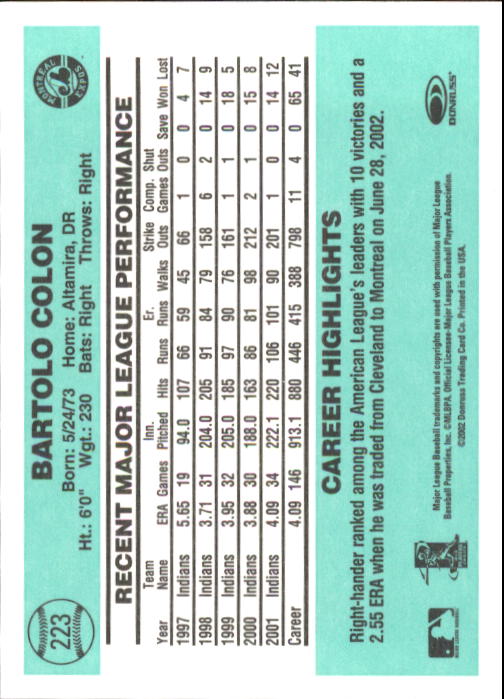 2002 Donruss Originals Baseball "Main Set" Cards #1 to #423 - Picture 175 of 323