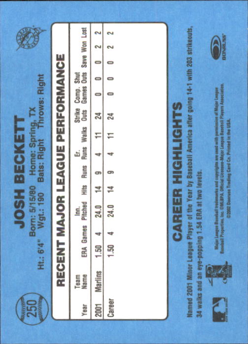 2002 Donruss Originals Baseball "Main Set" Cards #1 to #423 - Picture 197 of 323