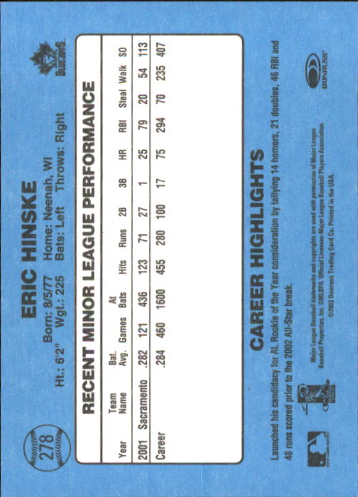 2002 Donruss Originals Baseball "Main Set" Cards #1 to #423 - Picture 221 of 323
