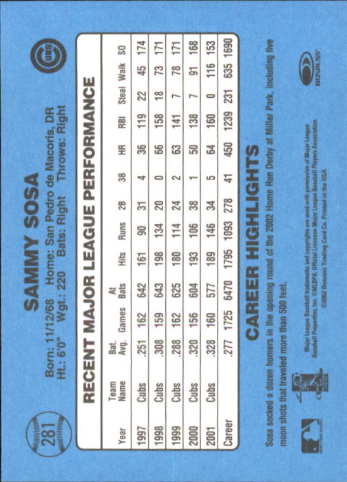 2002 Donruss Originals Baseball "Main Set" Cards #1 to #423 - Picture 223 of 323