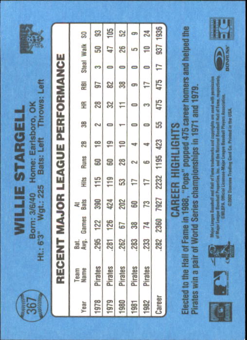 2002 Donruss Originals Baseball "Main Set" Cards #1 to #423 - Picture 285 of 323
