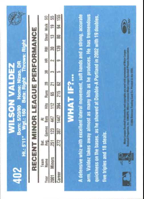 2002 Donruss Originals Baseball "Main Set" Cards #1 to #423 - Picture 313 of 323