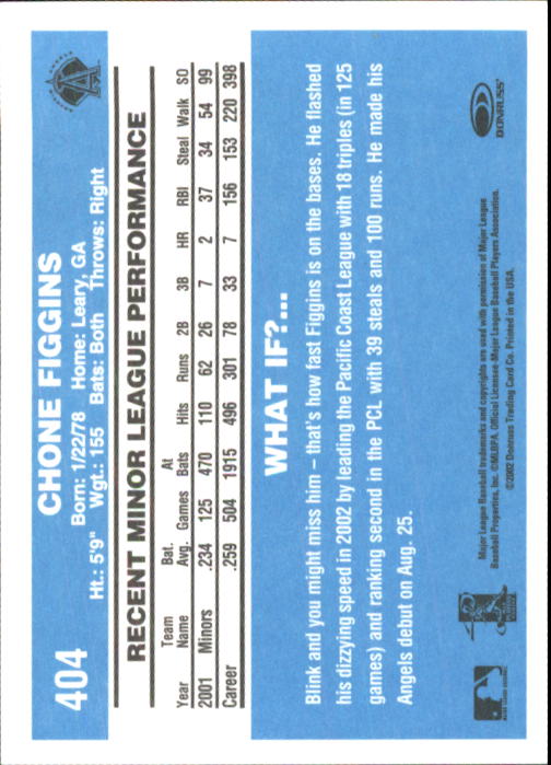 2002 Donruss Originals Baseball "Main Set" Cards #1 to #423 - Picture 315 of 323
