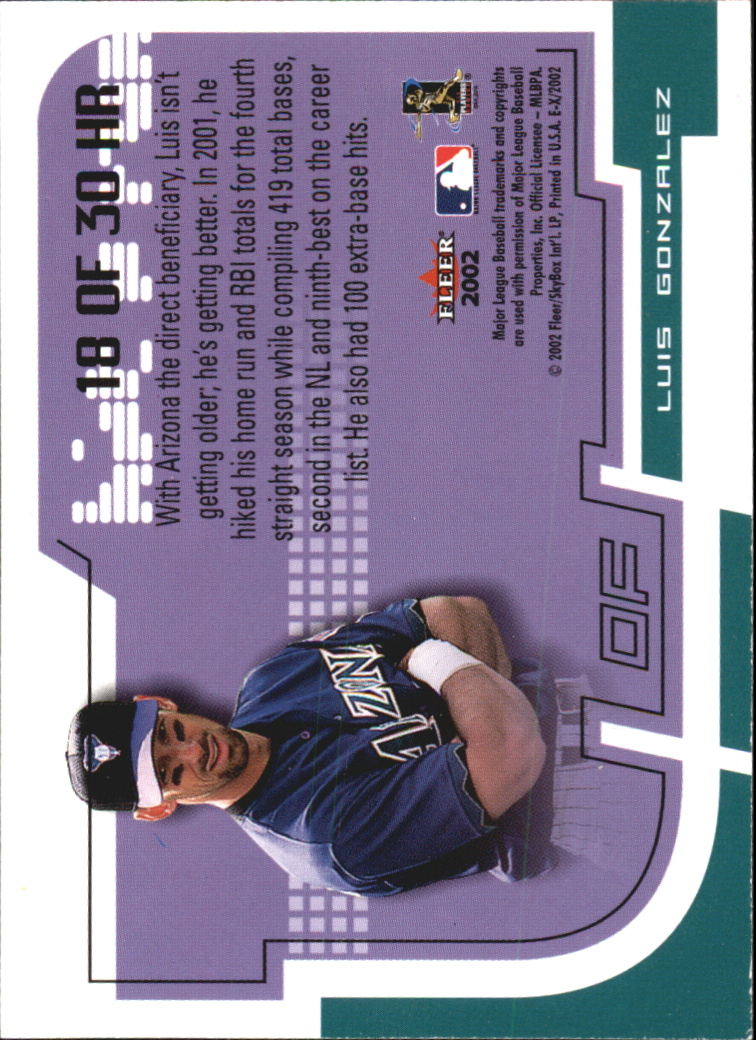 2002 E-X Baseball "Insert and Game Used" Cards - Picture 11 of 42