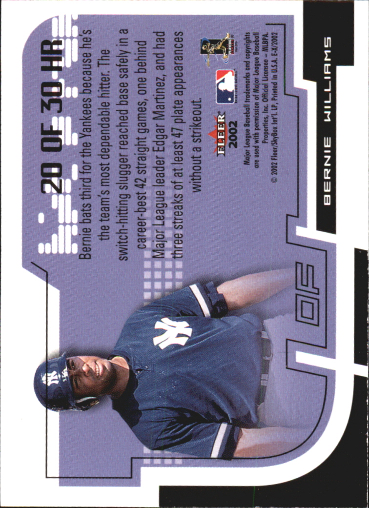 2002 E-X Baseball "Insert and Game Used" Cards - Picture 9 of 42