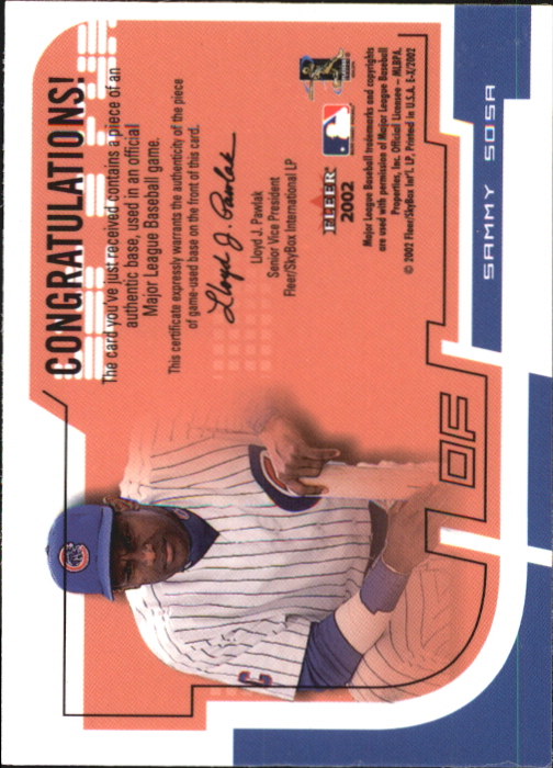 2002 E-X Baseball "Insert and Game Used" Cards - Picture 3 of 42