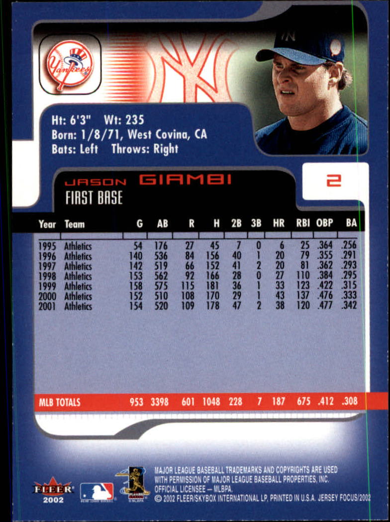 2002 Fleer Focus JE Baseball "Main Set" Cards - Picture 5 of 497