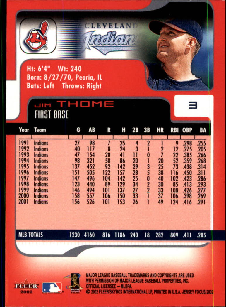 2002 Fleer Focus JE Baseball "Main Set" Cards - Picture 7 of 497