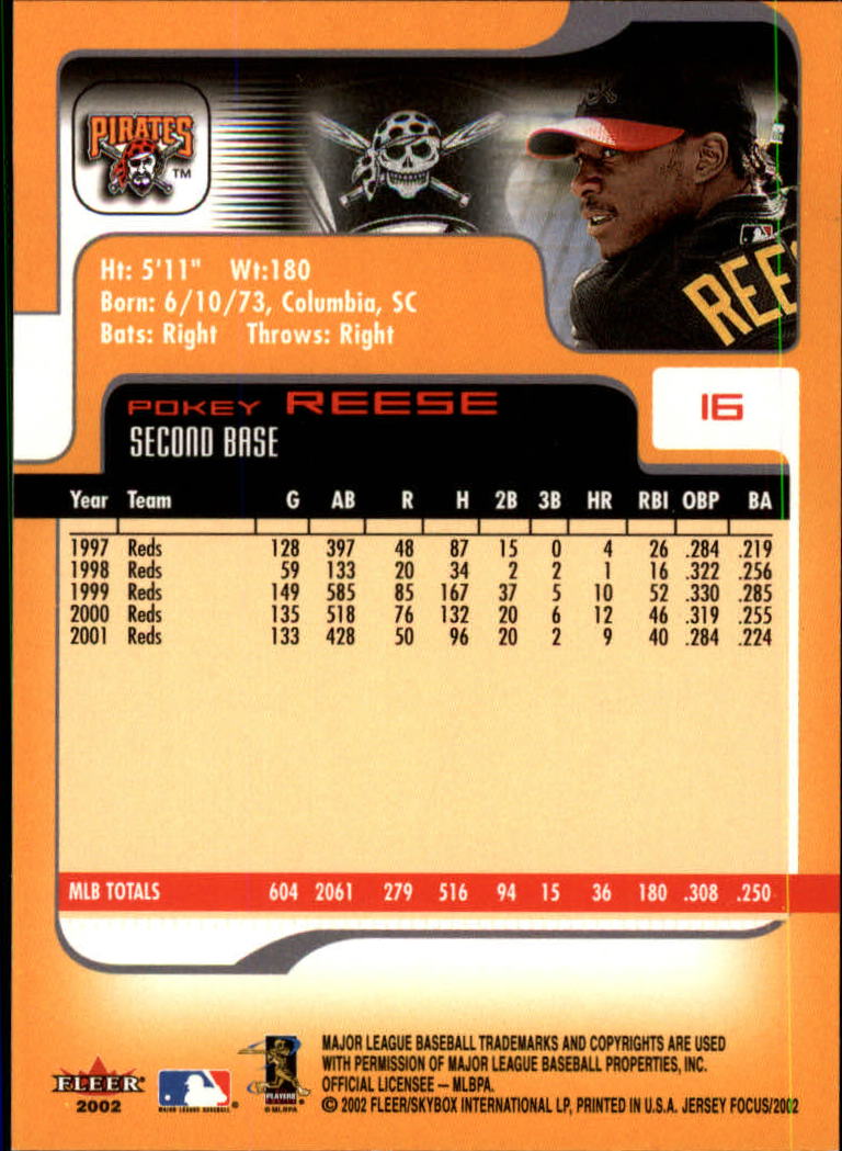 2002 Fleer Focus JE Baseball "Main Set" Cards - Picture 33 of 497
