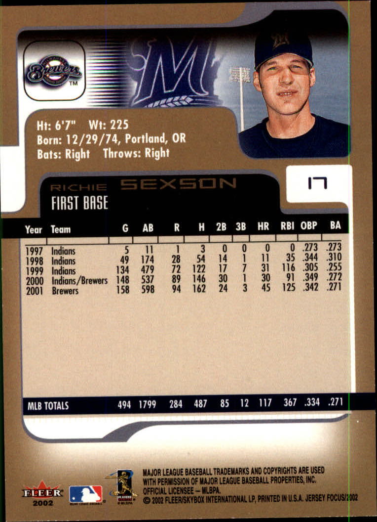 2002 Fleer Focus JE Baseball "Main Set" Cards - Picture 35 of 497