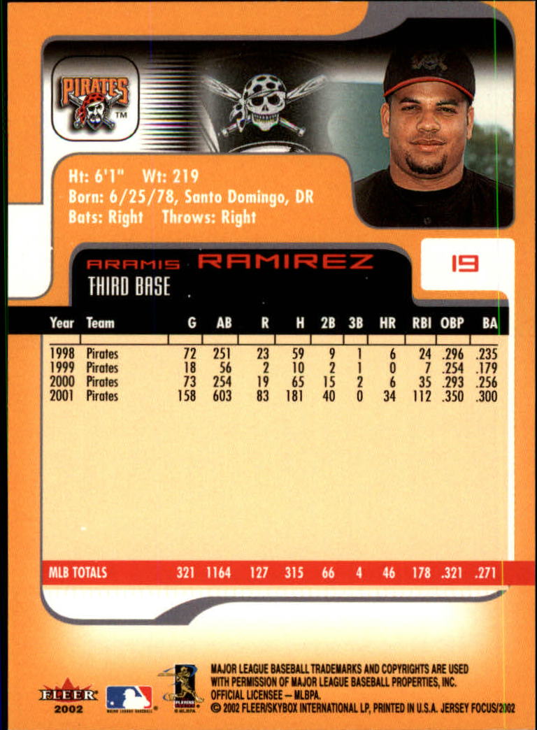 2002 Fleer Focus JE Baseball "Main Set" Cards - Picture 39 of 497