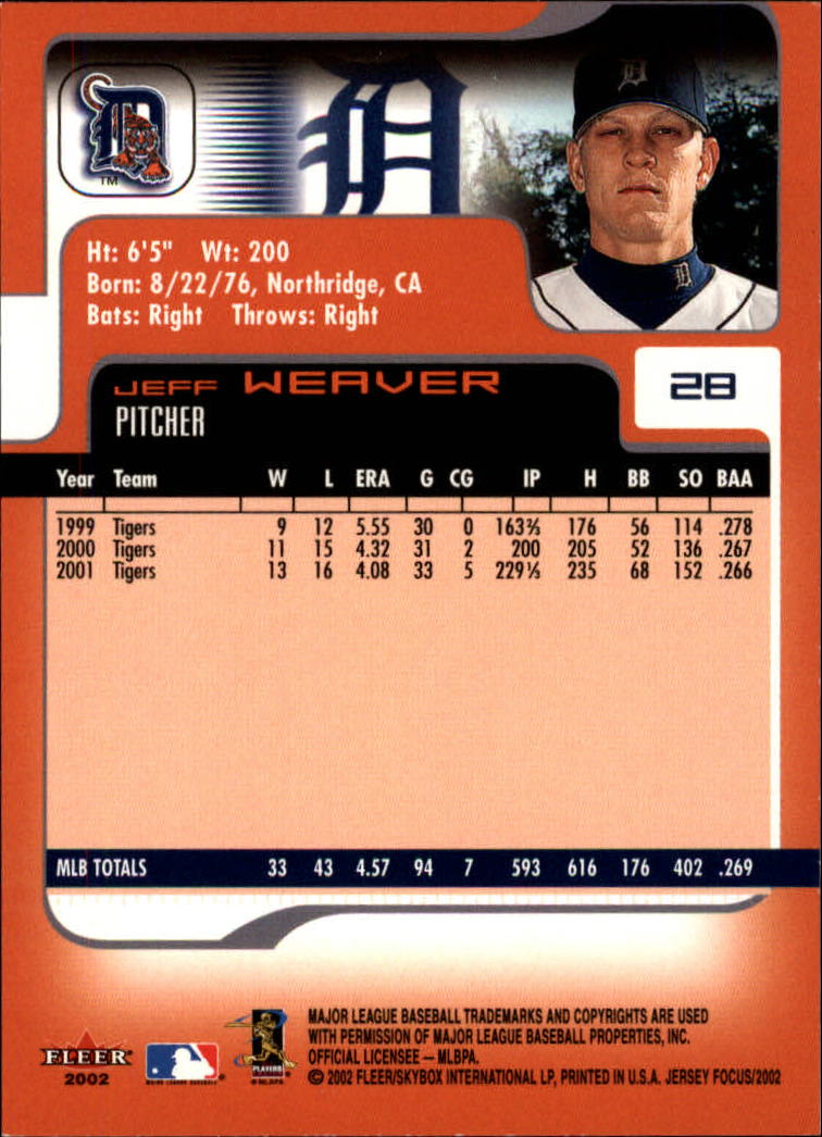 2002 Fleer Focus JE Baseball "Main Set" Cards - Picture 57 of 497