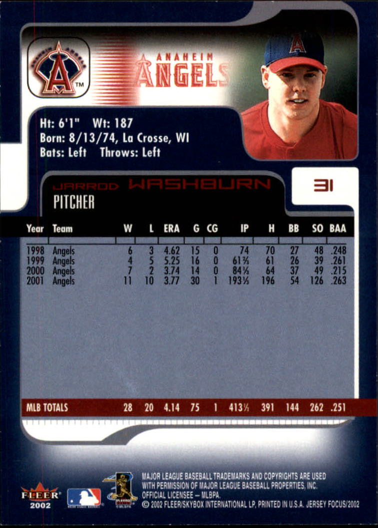2002 Fleer Focus JE Baseball "Main Set" Cards - Picture 63 of 497