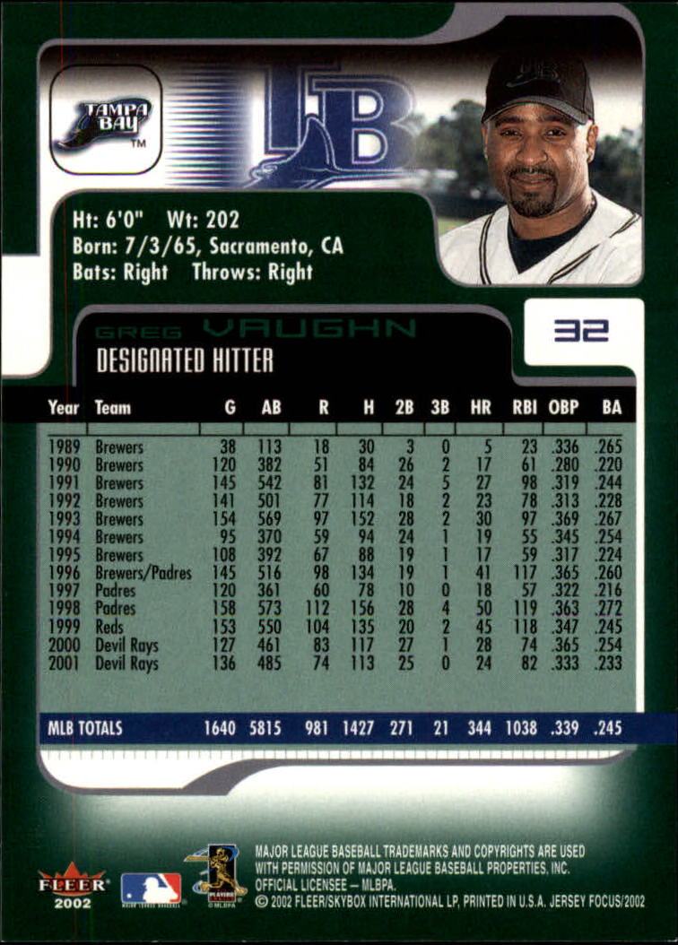2002 Fleer Focus JE Baseball "Main Set" Cards - Picture 65 of 497