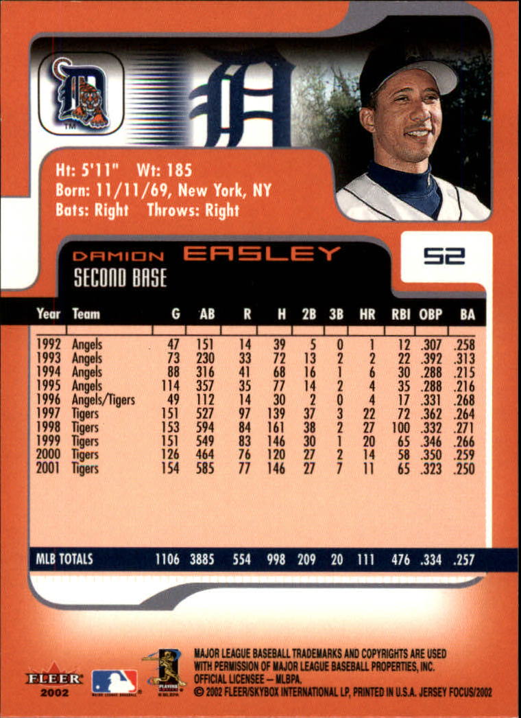 2002 Fleer Focus JE Baseball "Main Set" Cards - Picture 105 of 497