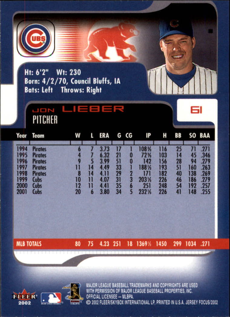 2002 Fleer Focus JE Baseball "Main Set" Cards - Picture 123 of 497