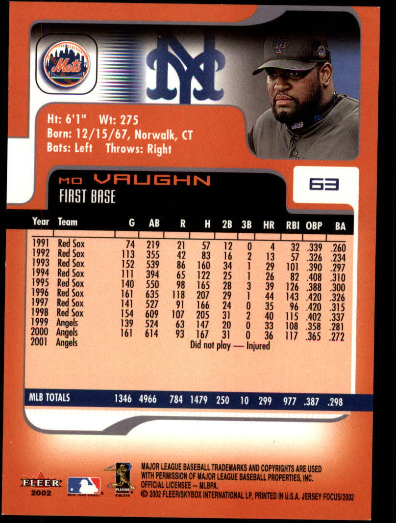 2002 Fleer Focus JE Baseball "Main Set" Cards - Picture 127 of 497