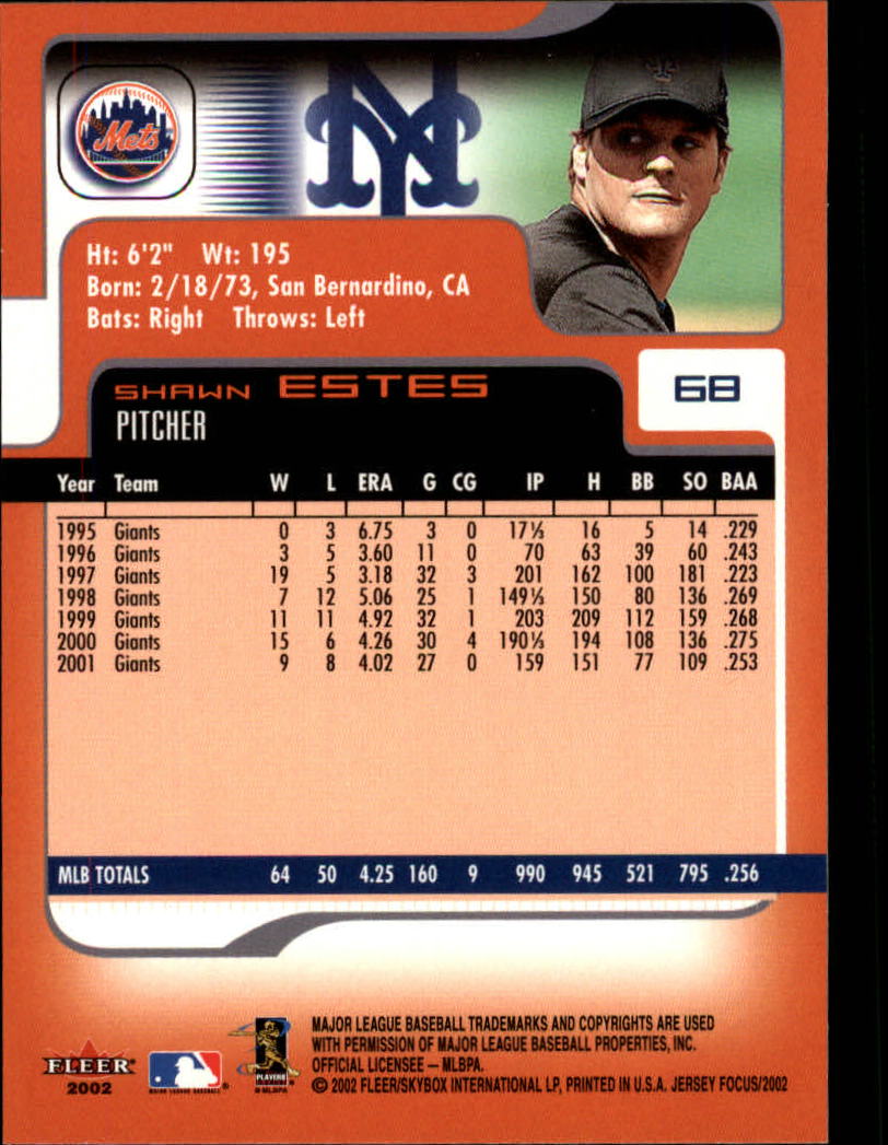 2002 Fleer Focus JE Baseball "Main Set" Cards - Picture 137 of 497