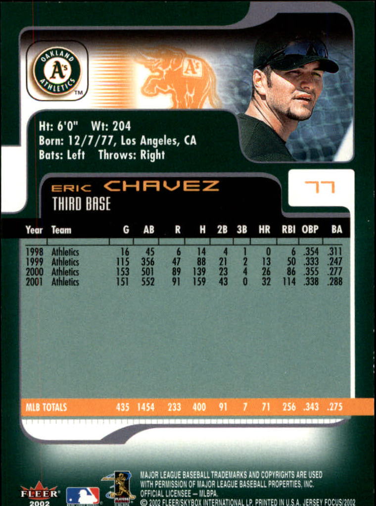 2002 Fleer Focus JE Baseball "Main Set" Cards - Picture 155 of 497