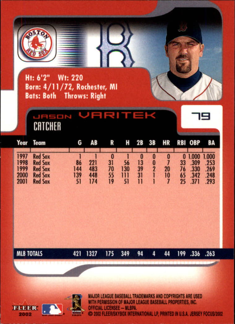 2002 Fleer Focus JE Baseball "Main Set" Cards - Picture 157 of 497