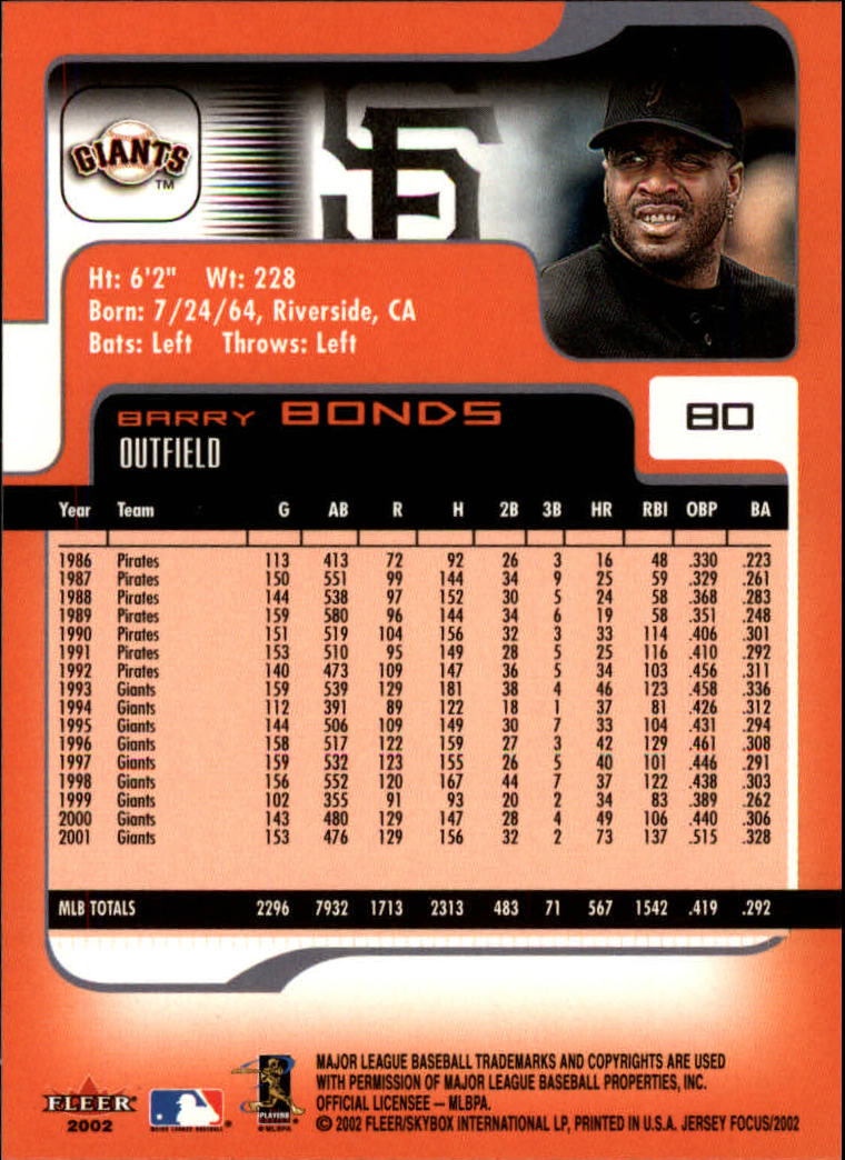 2002 Fleer Focus JE Baseball "Main Set" Cards - Picture 159 of 497