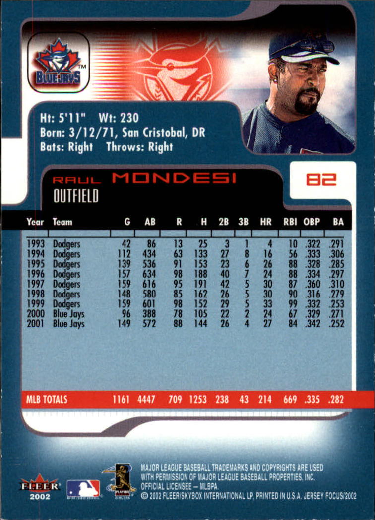 2002 Fleer Focus JE Baseball "Main Set" Cards - Picture 163 of 497