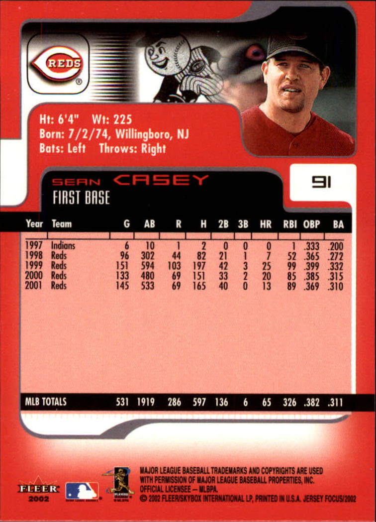 2002 Fleer Focus JE Baseball "Main Set" Cards - Picture 183 of 497
