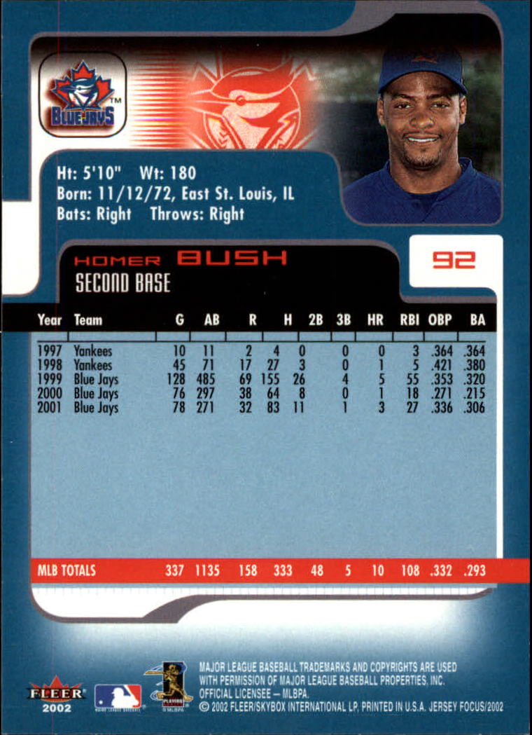2002 Fleer Focus JE Baseball "Main Set" Cards - Picture 185 of 497