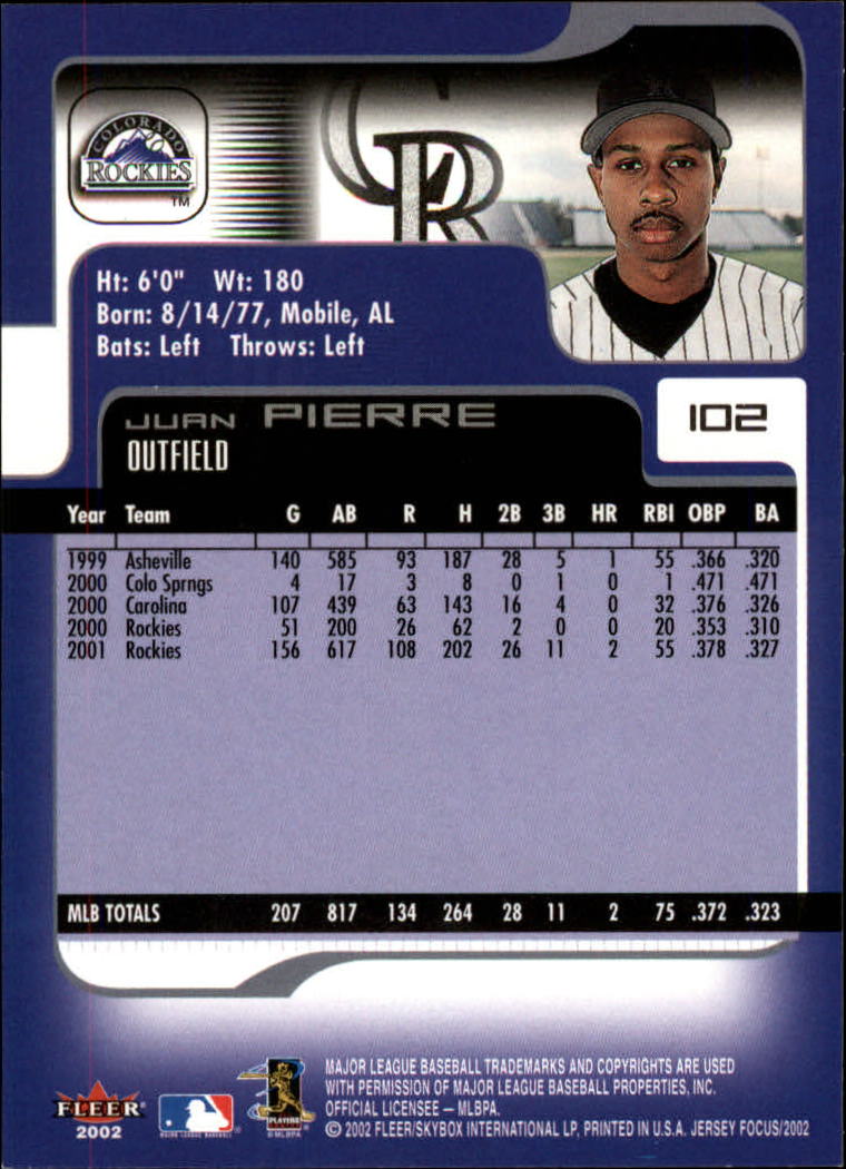 2002 Fleer Focus JE Baseball "Main Set" Cards - Picture 205 of 497