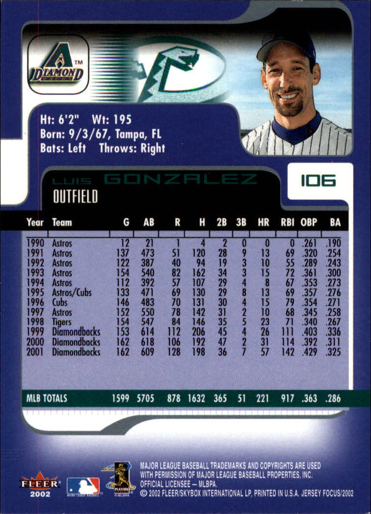 2002 Fleer Focus JE Baseball "Main Set" Cards - Picture 213 of 497