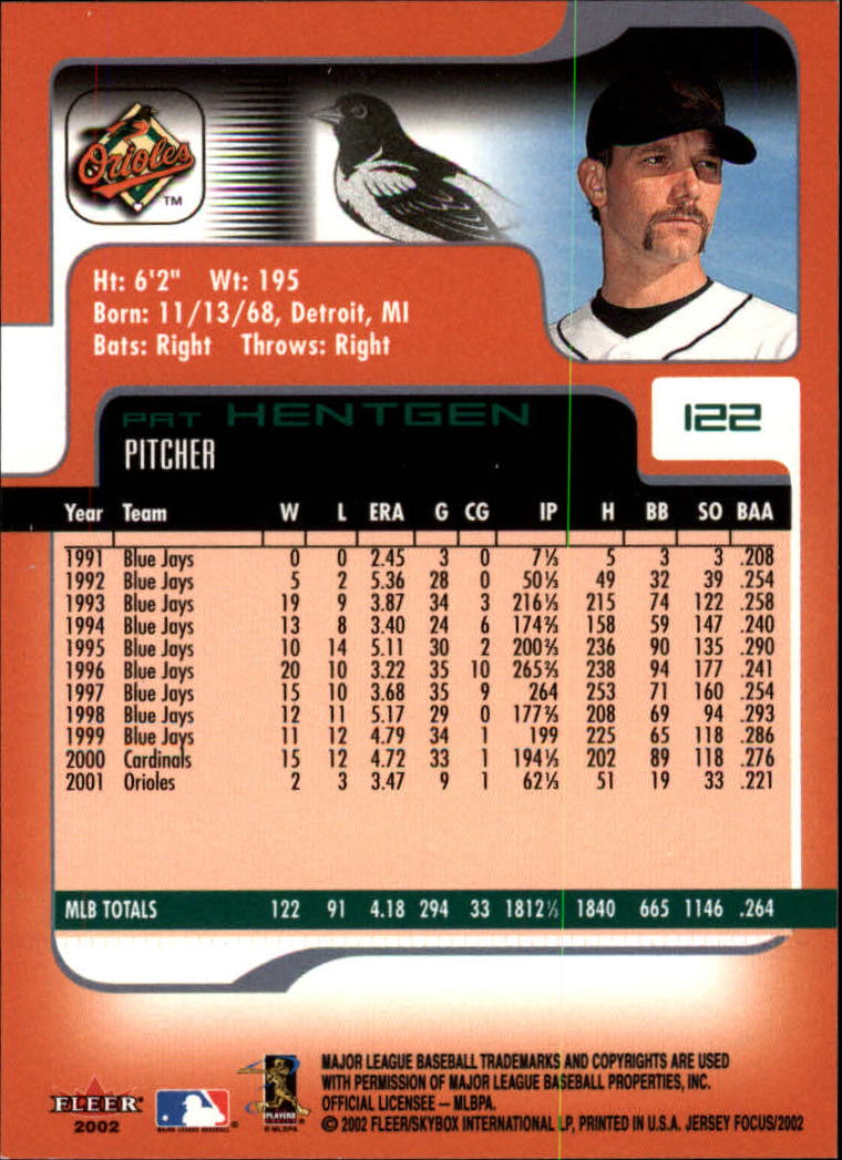 2002 Fleer Focus JE Baseball "Main Set" Cards - Picture 245 of 497
