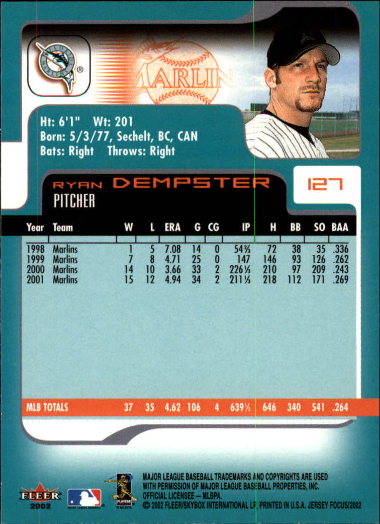 2002 Fleer Focus JE Baseball "Main Set" Cards - Picture 255 of 497