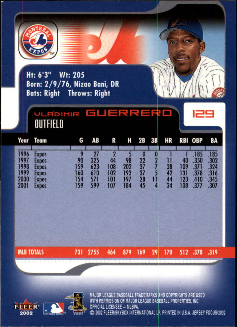 2002 Fleer Focus JE Baseball "Main Set" Cards - Picture 257 of 497