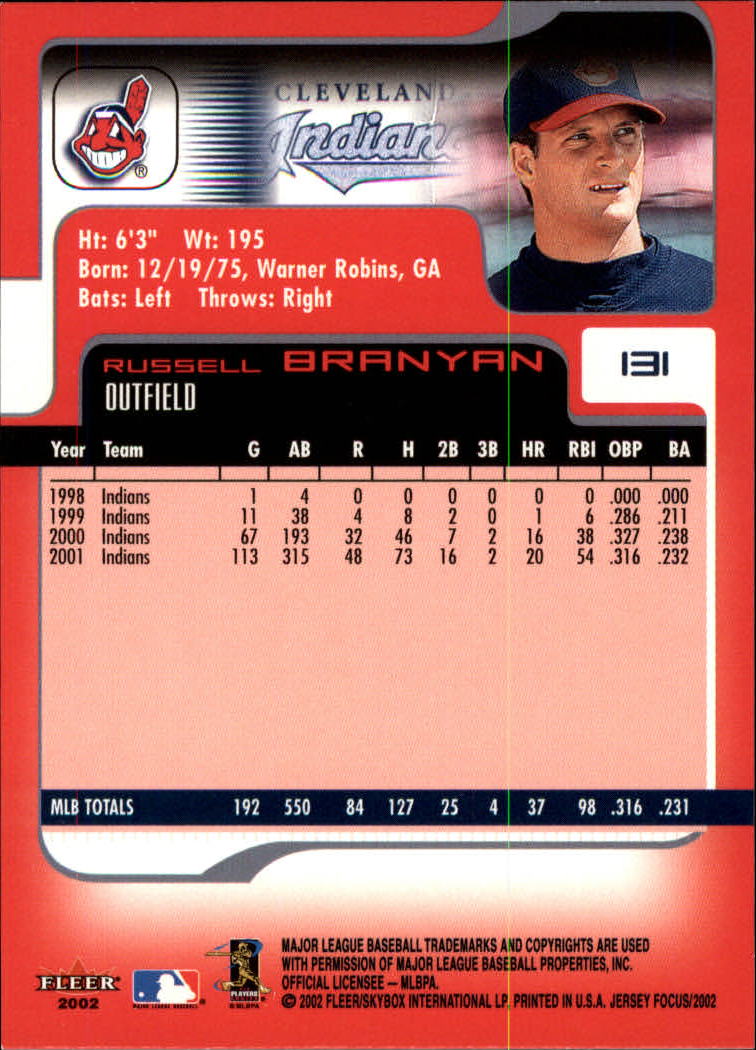 2002 Fleer Focus JE Baseball "Main Set" Cards - Picture 261 of 497