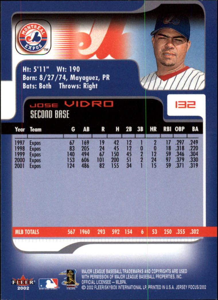 2002 Fleer Focus JE Baseball "Main Set" Cards - Picture 263 of 497