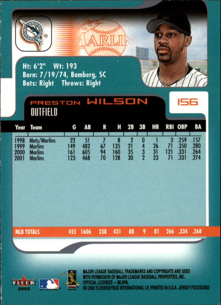 2002 Fleer Focus JE Baseball "Main Set" Cards - Picture 311 of 497