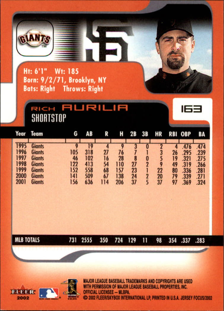2002 Fleer Focus JE Baseball "Main Set" Cards - Picture 325 of 497