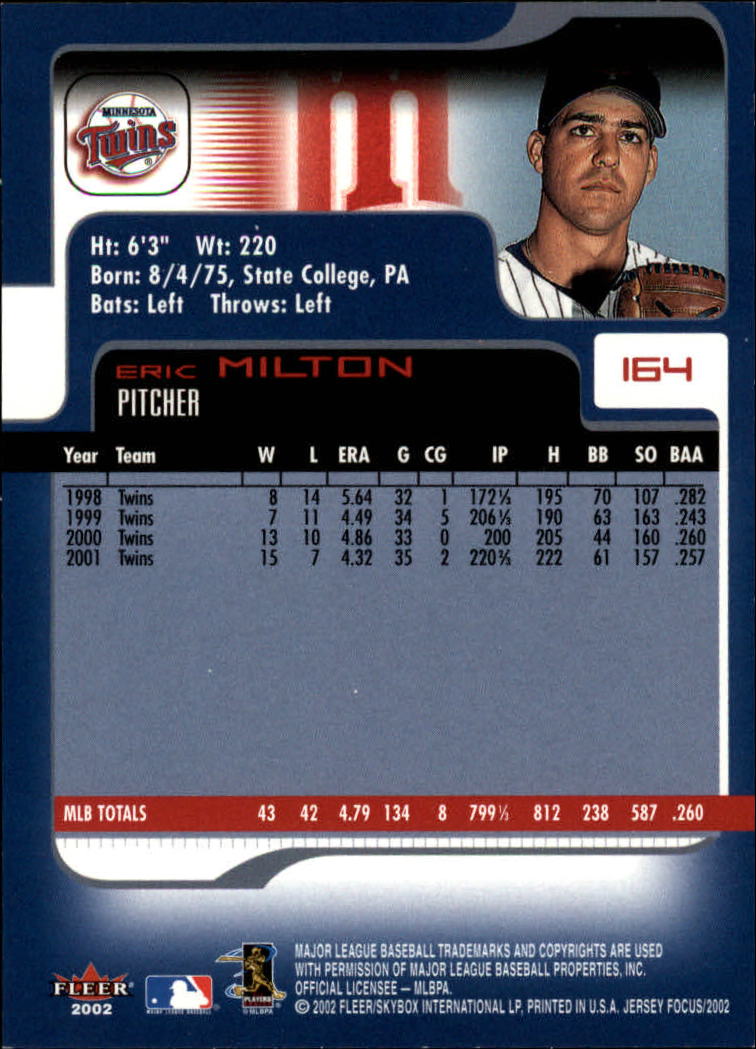 2002 Fleer Focus JE Baseball "Main Set" Cards - Picture 327 of 497