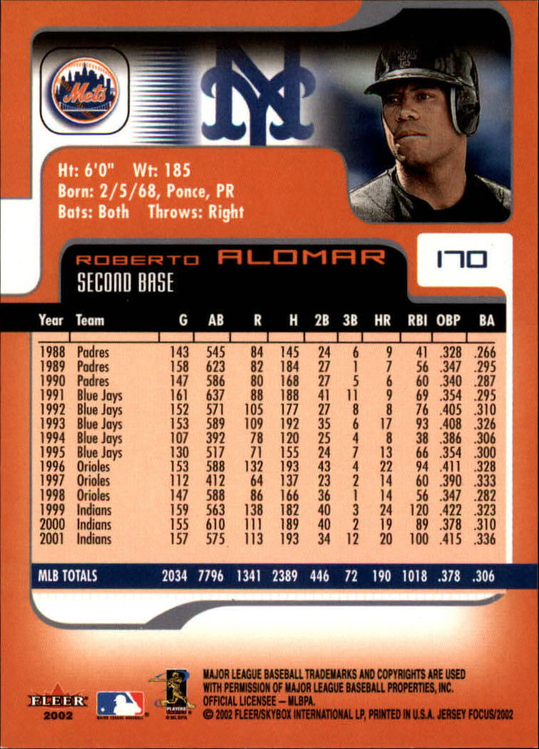 2002 Fleer Focus JE Baseball "Main Set" Cards - Picture 339 of 497