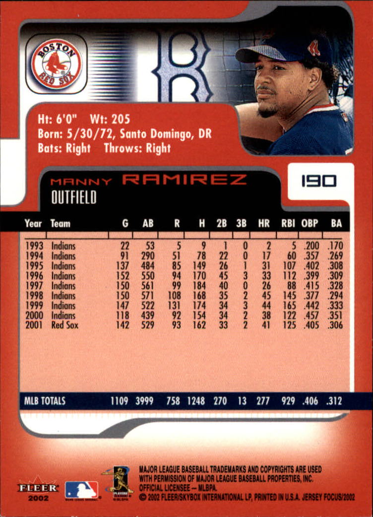 2002 Fleer Focus JE Baseball "Main Set" Cards - Picture 377 of 497