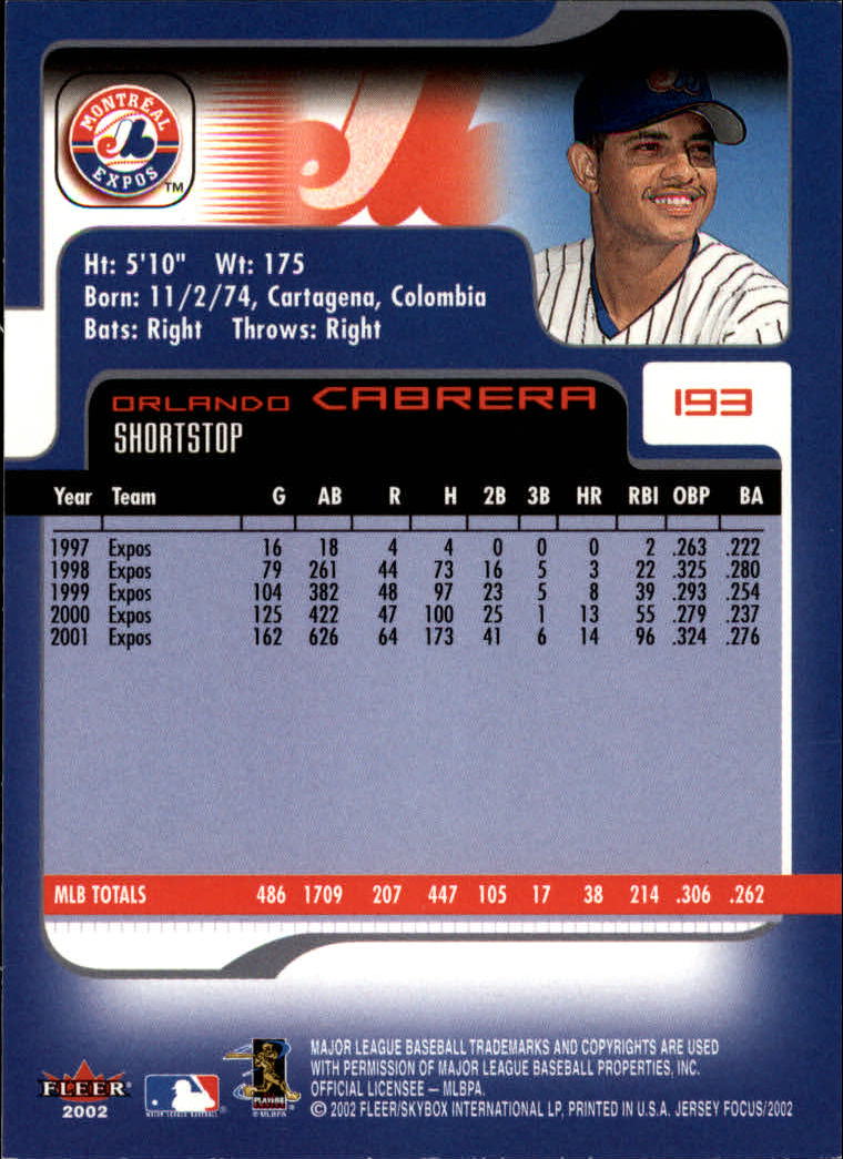 2002 Fleer Focus JE Baseball "Main Set" Cards - Picture 383 of 497
