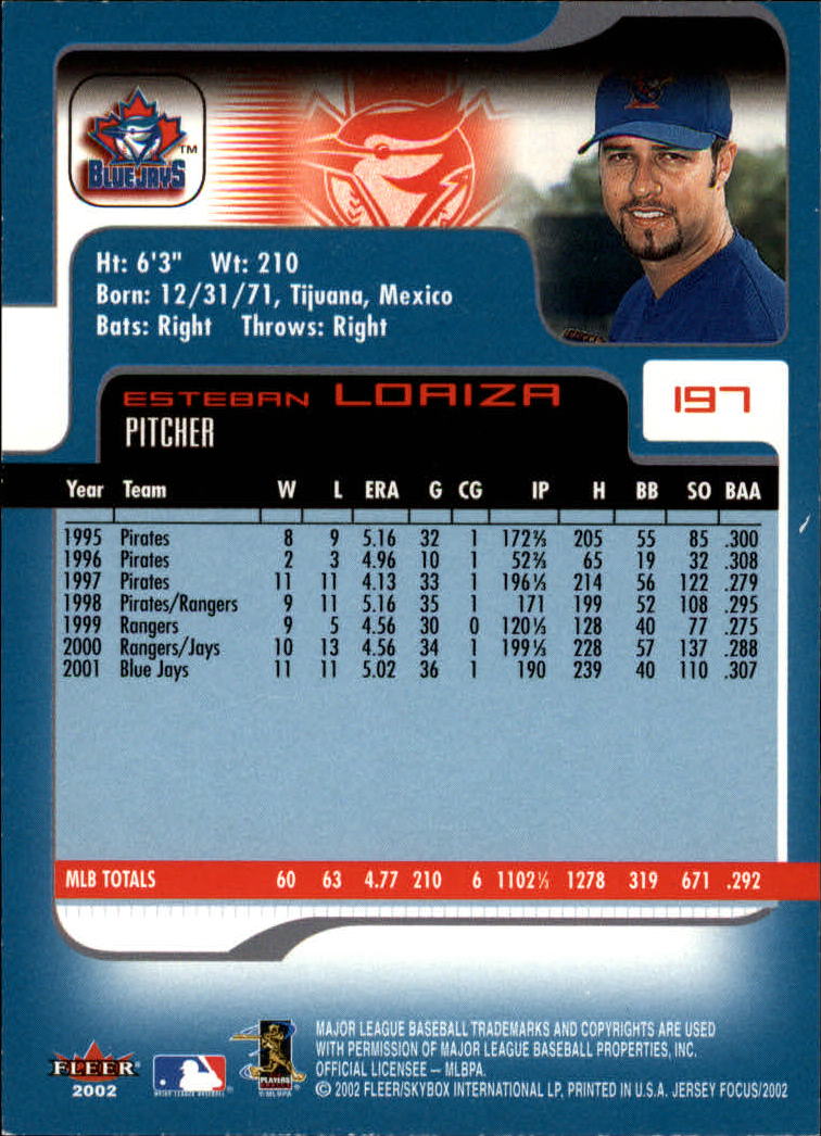 2002 Fleer Focus JE Baseball "Main Set" Cards - Picture 391 of 497