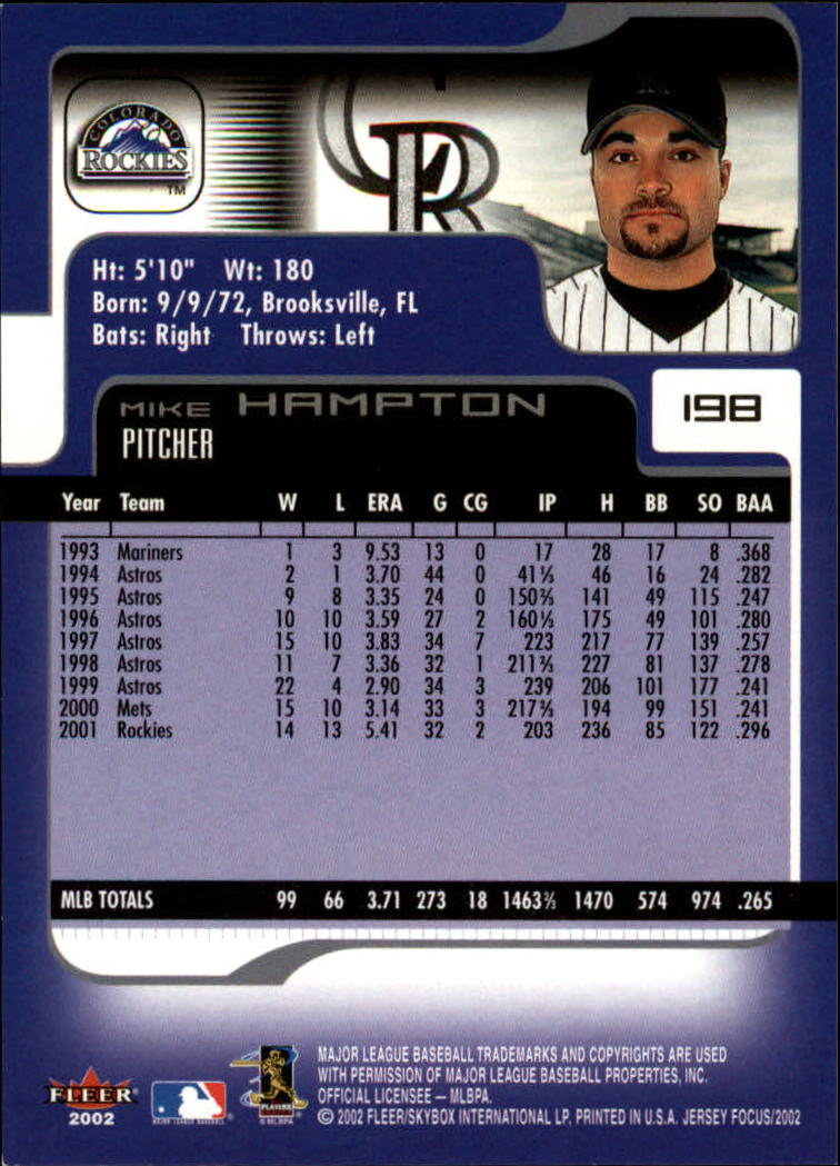 2002 Fleer Focus JE Baseball "Main Set" Cards - Picture 393 of 497