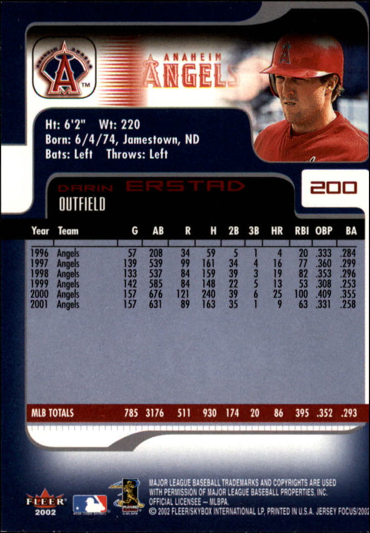2002 Fleer Focus JE Baseball "Main Set" Cards - Picture 397 of 497