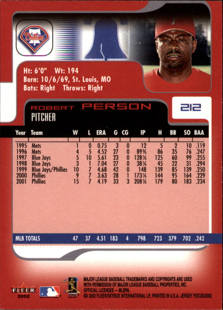 2002 Fleer Focus JE Baseball "Main Set" Cards - Picture 420 of 497